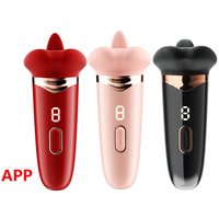 Großer Mund Saugvibrator Klitoris-Zungenleck-Spielzeug 10 Saugmodi Vibration Zungenleck G-Punkt Vibrator für Frauen