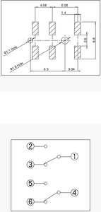 Commutateur Micro-interrupteur étanche à 6 broches - Product Image 5