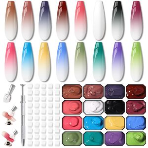 Série Summer Words – Gel UV non toxique pour ongles, dégradé subtil, longue tenue, 9 couleurs, pour nail art DIY, vente en gros - Product Image 1