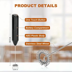 เครื่องตีฟองนมไฟฟ้าแบบมือถือ สแตนเลสสตีล อัตโนมัติ สำหรับทำกาแฟ - Product Image 3