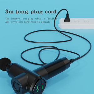 Pistola de masaje muscular POTENTE PROFESIONAL con cable de enchufe 3M, masajeador de relajación muscular corporal de 14mm, producto de <span class=keywords><strong>Fitness</strong></span> y bienestar - Product Image 4