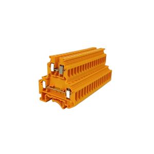Équivalent Phoenix Deux Couches UKK5 Orange Couleur Din Rail Bornier Pont Vis Câblage Din Rail Terminal Connecteur - Product Image 1