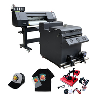 DISEN PET Transfer Film XP600 Dual 2 Printhead Digital Printing Machine A3 30cm 60cm DTF Printer With Powder Shaking Dryer