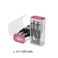 2025 recién llegados tendencia 60W 3A juego de cables de carga rápida 20W cargador de teléfono de coche caja de exhibición de teléfono móvil para computadora de impresora