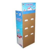 Bars à bonbons personnalisés carton présentoir au sol étagères à papier au détail temporaire POP papier ondulé présentoir au point de vente