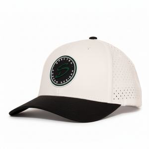 Gorra de Golf Personalizada OEM con Malla Perforada, Logotipo, 5 Paneles, Visera Ligeramente Curvada, Cierre a Presión, Parche de Goma Impermeable - Product Image 1
