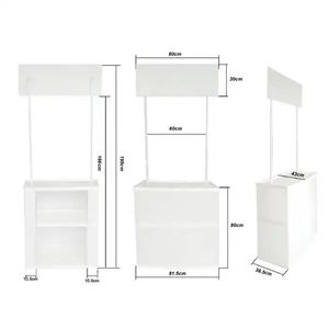 Vente directe usine : Kiosque pliable, stand d'exposition performant, présentoir <span class=keywords><strong>de</strong></span> bannière, comptoir promotionnel portable - Product Image 3
