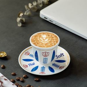 Fabricant d'accessoires pour <span class=keywords><strong>café</strong></span> expresso, ensemble de <span class=keywords><strong>tasses</strong></span> à <span class=keywords><strong>café</strong></span> en céramique, soucoupe, cuillère, <span class=keywords><strong>tasses</strong></span> à <span class=keywords><strong>café</strong></span>, <span class=keywords><strong>soucoupes</strong></span> - Product Image 5