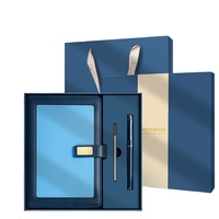 Venta al por mayor de cuaderno de negocios con logotipo personalizado, juego de caja de regalo, Bloc de notas de alto valor, oficina corporativa, Reunión, regalo de mano, cuaderno de lujo