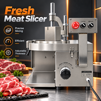 Trancheuse à viande industrielle et commerciale automatique pour bœuf frais, porc, agneau, machine à découper la viande en acier inoxydable