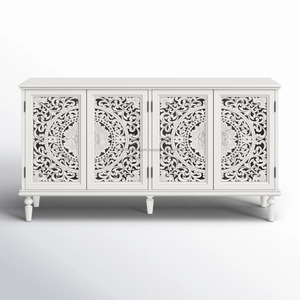 Gabinete de exhibición estrecho con estantes, gabinete de exhibición decorativo, decoración del hogar, gabinete de TV, sala de estar con chimenea - Product Image 1