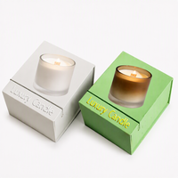 Boîte cadeau rigide pliable avec logo personnalisé, emballage de parfum, boîte en carton recyclable avec insert, impression offset, vente en gros pour bougies