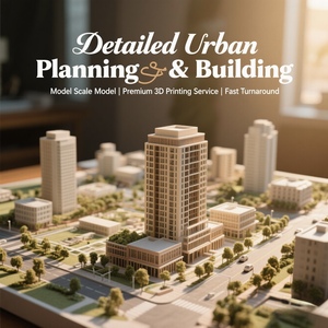 Custom FDM SLA MJF <strong>3D</strong> Print PLA ABS <strong>Architectural</strong> Models for Gift Craft <strong>3D</strong> Printing Service - Product Image 3