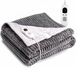 Chauffage domestique 220v luxe gris bande fausse fourrure lit plus chaud chauffage couvertures électriques chaudes pour l'hiver - Product Image 1