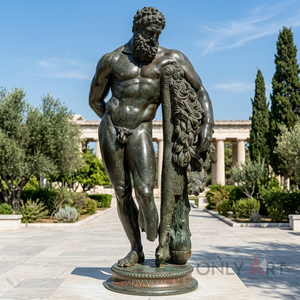 <span class=keywords><strong>Estatua</strong></span> de Hércules de Bronce de Tamaño Real, Escultura Griega Clásica Famosa, Hombre Desnudo Griego Desnudo Hecho a Medida - Product Image 3