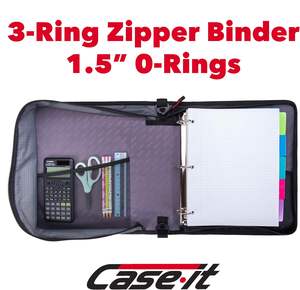 Case-it Collapsible Soft Insulated 40-<b>can</b> <b>Cooler</b> Tote Extra Large Lunch Bag Mighty Zip Tab Zipper Binder - Product Image 3