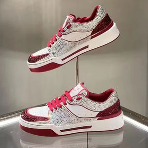 Zapatillas Deportivas Casuales de Diseñador de Cuero Genuino de Tendencia 2025 para Hombre y Mujer, Marca Original Dg, Impermeables, Transpirables, con Cordones, para Correr - Product Image 1