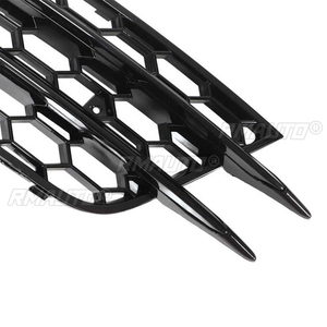 Paire de grilles de phares antibrouillard avant pour Audi A6 C7 2012 2013 2014 2015, style RS6, garniture de remplacement pour aérateur de pare-chocs avant - Product Image 6