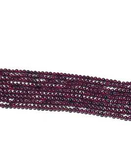 Cuentas Redondas de Piedra Roja Oscura para Hacer Pulseras, 8mm Aprox., Hilo de 20cm, Suministros de Piedras Preciosas - Product Image 2