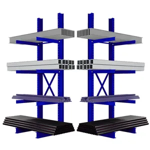 Cantilever Racking สำหรับการจัดเก็บท่อยาว,ชั้นวางยางอุตสาหกรรมแบบติดผนังสำหรับแร็คชั้นวางของ She