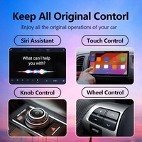 Sans fil CarPlay Android Auto GPS Smart Mini Box 5.4 WiFi AI Adaptateur filaire portable compatible Bluetooth pour voitures