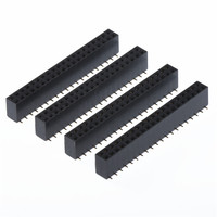 OEM 2.54mm 4 6 8 10 12 14 16 18 20 22 24 26 28 30 32 54 56 58 60 पिन दोहरी पंक्ति श्रीमती एसएमडी महिला हैडर