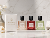 Flacon de parfum carré en verre de 30 ml, simple et élégant, avec pompe pulvérisatrice, coloré et transparent, en stock en usine