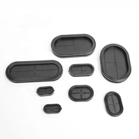 Câble à trou plat étanche personnalisé Câblage Néoprène EPDM NBR Bouchon en caoutchouc de silicone Oeillet d'étanchéité