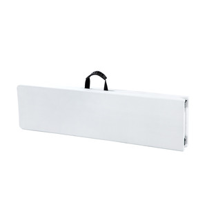 2022 Easy Carry 6 ft Outdoor White <strong>Garden</strong> Indoor <strong>Plastic</strong> Foldable Fold in Half Table Camping Folding Dinning Long <strong>Bench</strong> - Product Image 4