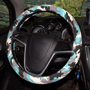 Housse de <span class=keywords><strong>volant</strong></span> d'automobile en tissu grossier quatre saisons en lin <span class=keywords><strong>camouflage</strong></span> - Product Image 4