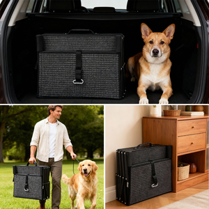 Verstelbare metalen draagbare opvouwbare hondenoploop/ladder, nieuw, voor auto's, SUV's en vrachtwagens - Product Image 5