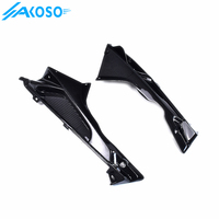 AKOSO, tejido de sarga, fibra de carbono Real brillante, cubierta de carenado lateral superior para motocicleta, carenado de Panel Sde para BMW S1000RR HP4 2009-2014