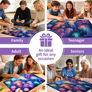 Puzzle personnalisé de 500 pièces <span class=keywords><strong>pour</strong></span> adultes, puzzle de méduse marine <span class=keywords><strong>pour</strong></span> adultes, puzzle <span class=keywords><strong>pour</strong></span> <span class=keywords><strong>personnes</strong></span> âgées, <span class=keywords><strong>jeu</strong></span> amusant et stimulant, <span class=keywords><strong>jeu</strong></span> familial, cadeau, jouet - Product Image 6