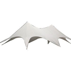 Toldo cuadrado súper grande 129 ligero de doble pico a prueba de lluvia al aire libre protector solar toldo para acampar por línea de productos de lona - Product Image 1