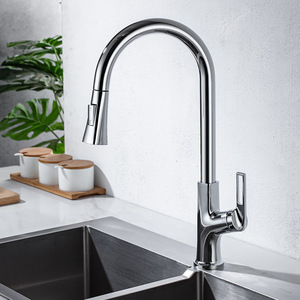 Grifo de cocina extraíble gris bronce de un solo manípulo, montado en cubierta, con válvula de cerámica, 2.0-2.9 gal/min - Product Image 2