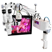 Microscope opératoire ORL ROSLANE MEDITECH ROM-6(E) 90 °   Oculaires droits avec zoom 3-5x et diviseur de faisceau