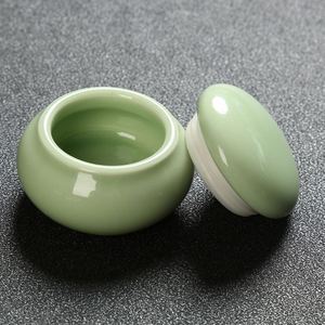 Ceramic Tea Caddy Tin Powder Ointment Rouge <b>Lipstick</b> Tin Sealed Tea Container Tea Tin Containers Packaging - Product Image 3