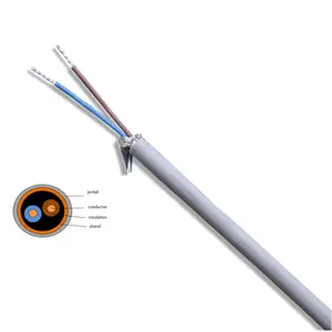 2-adriges 0, 2 mm2 flexibles abgeschirmtes Signal kommunikation kabel