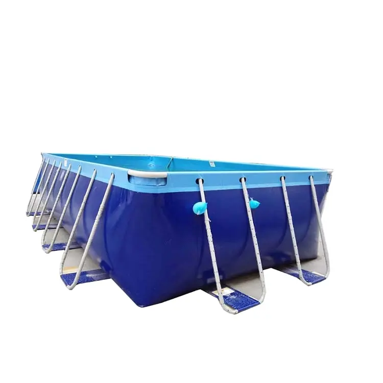 Hot Sale Intex 550cm Metal Frame Pool Durable Family Adult Rectangular PVC Swimming Frame Pools
