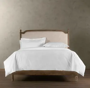 2024新しいデザインの家具ベッド大型大型プラットフォーム無垢材ベッドフレーム