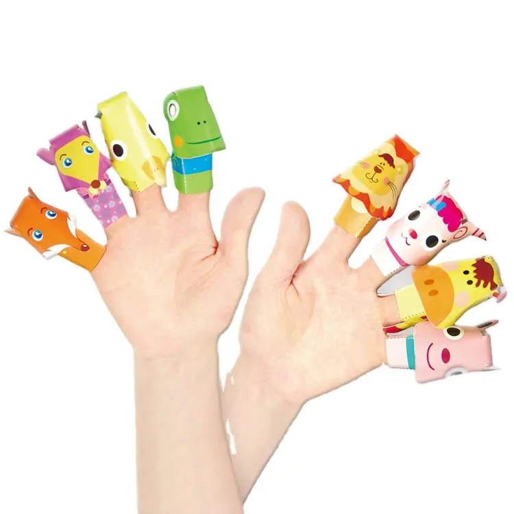 Paper craft child game paper finger doll