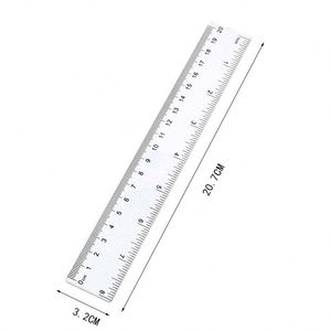 Regla Recta Transparente de Plástico de 30 cm para Dibujo, Material Escolar, en Oferta - Product Image 4