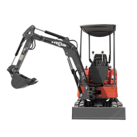 Everun Ere16 PRO 1,6 tonne machine de construction agricole nouvelle micro plus petite mini pelle sur chenilles à vendre