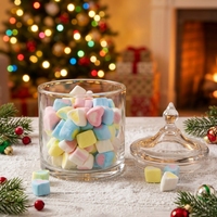 Hot Selling Minimalist Eco-Friendly Clear Glass Sugar Bowl Storage Jar Freshness Preservation for Dry Food Candy Giveaways