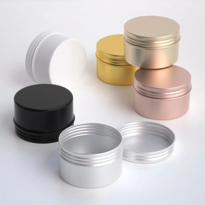 Envase de Lata Cilíndrico de 180 ml para Cosméticos, Tarro Cosmético de Aluminio de 180 g con Tapa Metálica para Bálsamo Labial, Aceites Esenciales, Lociones y Lápiz Labial - Product Image 1
