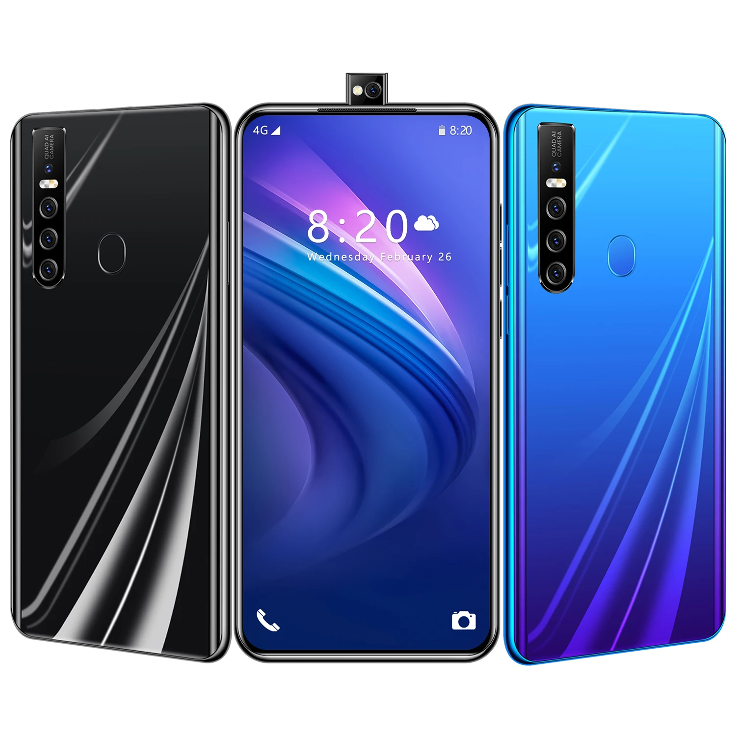 New Unlocked Smartphone Nex 4S 6.7 inch With Dual SIM Card Face/Finger ID Original Unlock Android 10.0 8GB+256GB Celulares