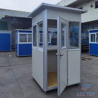 Mini-Poste de Garde Industriel Préfabriqué Portable en Acier pour Extérieur, Kiosque Mobile Anti-Corrosion et Étanche pour la Restauration