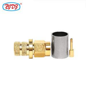 5dfb lmr300 <span class=keywords><strong>rg6</strong></span> के लिए फ़ैक्टरी स्टॉक रिवर्स ध्रुवता स्मा नर प्लग क्रिम्प कोएक्सियल कनेक्टर (rf) - Product Image 2