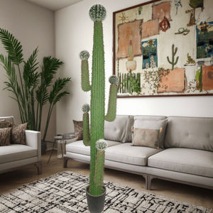 Stock di lusso di grandi dimensioni artificiali PE <span class=keywords><strong>Cactus</strong></span> 225CM di altezza erba di plastica di alta garanzia per Indoor tropicale Bonsai all'aperto fiore di palma - Product Image 3
