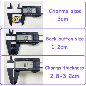 2025 nouvelle marque GHUA conçue en PVC souple Style végétal breloques de chaussures 2.5-3.5cm accessoires de Type sabot en gros - Product Image 3
